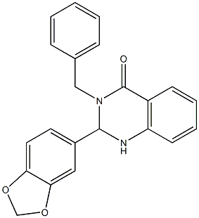 2-(1,3-benzodioxol-5-yl)-3-benzyl-2,3-dihydro-4(1H)-quinazolinone