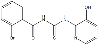 N-(2-bromobenzoyl)-N'-(3-hydroxy-2-pyridinyl)thiourea Structure