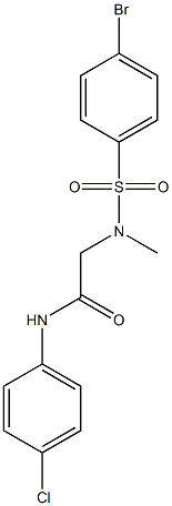 2-[[(4-bromophenyl)sulfonyl](methyl)amino]-N-(4-chlorophenyl)acetamide