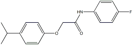 N-(4-fluorophenyl)-2-(4-isopropylphenoxy)acetamide Struktur