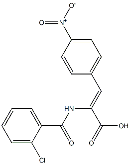 2-[(2-chlorobenzoyl)amino]-3-{4-nitrophenyl}acrylic acid