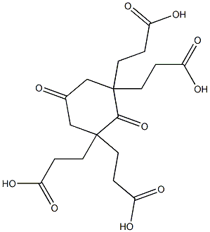 3-[1,3,3-tris(2-carboxyethyl)-2,5-dioxocyclohexyl]propanoic acid Structure