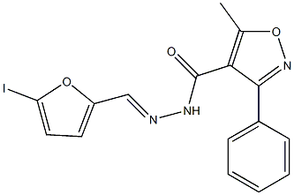 N'-[(5-iodo-2-furyl)methylene]-5-methyl-3-phenyl-4-isoxazolecarbohydrazide|