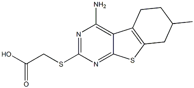 [(4-amino-7-methyl-5,6,7,8-tetrahydro[1]benzothieno[2,3-d]pyrimidin-2-yl)sulfanyl]acetic acid
