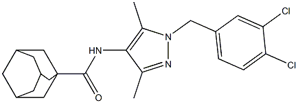  N-[1-(3,4-dichlorobenzyl)-3,5-dimethyl-1H-pyrazol-4-yl]-1-adamantanecarboxamide