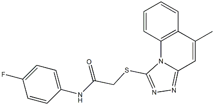 N-(4-fluorophenyl)-2-[(5-methyl[1,2,4]triazolo[4,3-a]quinolin-1-yl)sulfanyl]acetamide