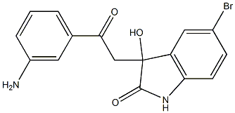 3-[2-(3-aminophenyl)-2-oxoethyl]-5-bromo-3-hydroxy-1,3-dihydro-2H-indol-2-one|
