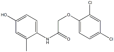 2-(2,4-dichlorophenoxy)-N-(4-hydroxy-2-methylphenyl)acetamide Structure