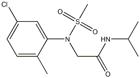2-[5-chloro-2-methyl(methylsulfonyl)anilino]-N-isopropylacetamide 化学構造式