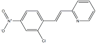 2-(2-{2-chloro-4-nitrophenyl}vinyl)pyridine,,结构式