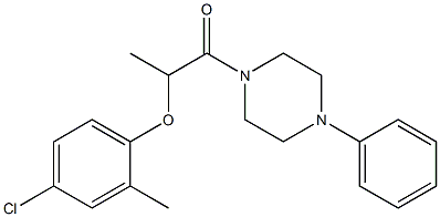 1-[2-(4-chloro-2-methylphenoxy)propanoyl]-4-phenylpiperazine