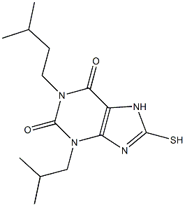  3-isobutyl-1-isopentyl-8-sulfanyl-3,7-dihydro-1H-purine-2,6-dione