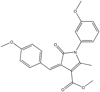 methyl 4-(4-methoxybenzylidene)-1-(3-methoxyphenyl)-2-methyl-5-oxo-4,5-dihydro-1H-pyrrole-3-carboxylate