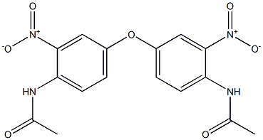 N-{4-{4-(acetylamino)-3-nitrophenoxy}-2-nitrophenyl}acetamide Structure