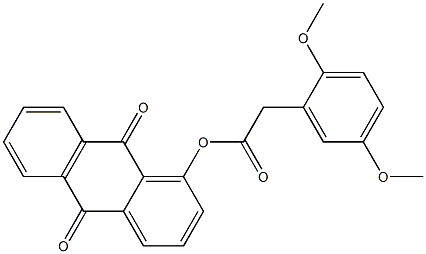 9,10-dioxo-9,10-dihydro-1-anthracenyl (2,5-dimethoxyphenyl)acetate|