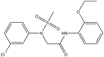 2-[3-chloro(methylsulfonyl)anilino]-N-(2-ethoxyphenyl)acetamide Structure