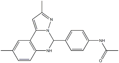 N-[4-(2,9-dimethyl-5,6-dihydropyrazolo[1,5-c]quinazolin-5-yl)phenyl]acetamide