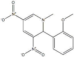 3,5-bisnitro-2-(2-methoxyphenyl)-1-methyl-1,2-dihydropyridine Struktur