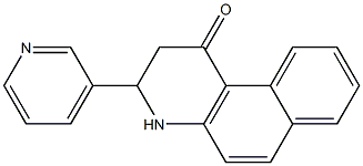 3-pyridin-3-yl-3,4-dihydrobenzo[f]quinolin-1(2H)-one Struktur