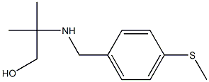 2-methyl-2-{[4-(methylsulfanyl)benzyl]amino}-1-propanol Structure