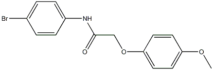 N-(4-bromophenyl)-2-(4-methoxyphenoxy)acetamide 化学構造式