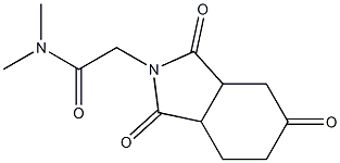 N,N-dimethyl-2-(1,3,5-trioxooctahydro-2H-isoindol-2-yl)acetamide,,结构式