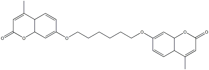 4-methyl-7-({6-[(4-methyl-2-oxo-4a,8a-dihydro-2H-chromen-7-yl)oxy]hexyl}oxy)-4a,8a-dihydro-2H-chromen-2-one