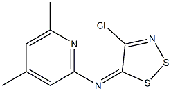 N-(4-chloro-5H-1,2,3-dithiazol-5-ylidene)-N-(4,6-dimethyl-2-pyridinyl)amine 结构式