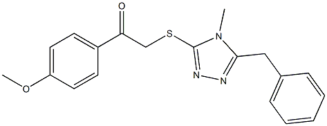 2-[(5-benzyl-4-methyl-4H-1,2,4-triazol-3-yl)sulfanyl]-1-(4-methoxyphenyl)ethanone