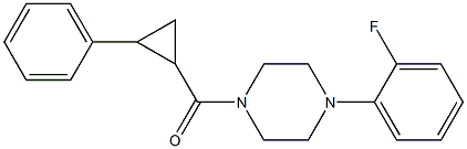 1-(2-fluorophenyl)-4-[(2-phenylcyclopropyl)carbonyl]piperazine