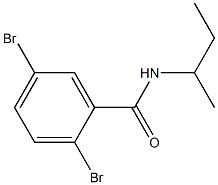 2,5-dibromo-N-(sec-butyl)benzamide 化学構造式