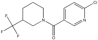 1-[(6-chloro-3-pyridinyl)carbonyl]-3-(trifluoromethyl)piperidine Structure