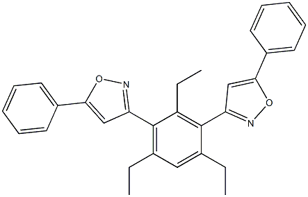 5-phenyl-3-[2,4,6-triethyl-3-(5-phenyl-3-isoxazolyl)phenyl]isoxazole