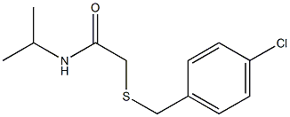 2-[(4-chlorobenzyl)sulfanyl]-N-isopropylacetamide Structure