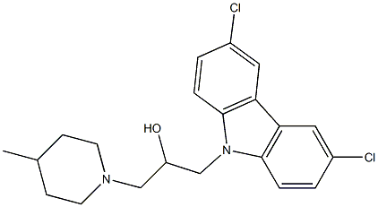 1-(3,6-dichloro-9H-carbazol-9-yl)-3-(4-methyl-1-piperidinyl)-2-propanol|