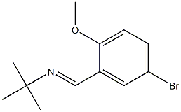 N-(5-bromo-2-methoxybenzylidene)-N-(tert-butyl)amine,,结构式