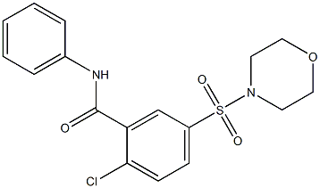 2-chloro-5-(4-morpholinylsulfonyl)-N-phenylbenzamide