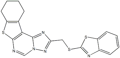 2-[(1,3-benzothiazol-2-ylsulfanyl)methyl]-8,9,10,11-tetrahydro[1]benzothieno[3,2-e][1,2,4]triazolo[1,5-c]pyrimidine