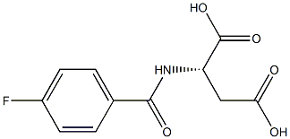 N-(4-fluorobenzoyl)aspartic acid Structure