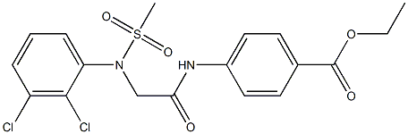 ethyl 4-({[2,3-dichloro(methylsulfonyl)anilino]acetyl}amino)benzoate