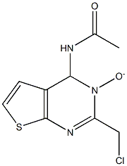 N-[2-(chloromethyl)-3-oxidothieno[2,3-d]pyrimidin-4-yl]acetamide Struktur