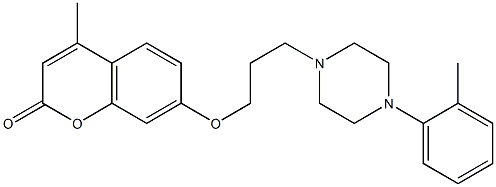  4-methyl-7-{3-[4-(2-methylphenyl)-1-piperazinyl]propoxy}-2H-chromen-2-one