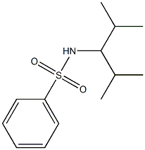 N-(1-isopropyl-2-methylpropyl)benzenesulfonamide 结构式