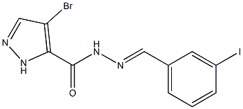 4-bromo-N'-(3-iodobenzylidene)-1H-pyrazole-5-carbohydrazide