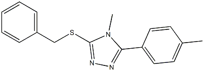 benzyl 4-methyl-5-(4-methylphenyl)-4H-1,2,4-triazol-3-yl sulfide Structure