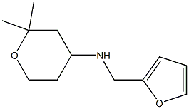 N-(2,2-dimethyltetrahydro-2H-pyran-4-yl)-N-(2-furylmethyl)amine,,结构式