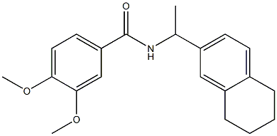 3,4-dimethoxy-N-[1-(5,6,7,8-tetrahydro-2-naphthalenyl)ethyl]benzamide