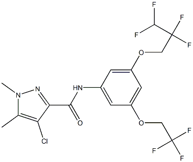 4-chloro-1,5-dimethyl-N-[3-(2,2,3,3-tetrafluoropropoxy)-5-(2,2,2-trifluoroethoxy)phenyl]-1H-pyrazole-3-carboxamide