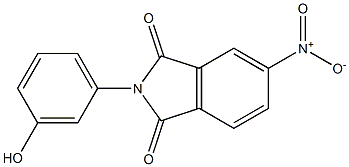 5-nitro-2-(3-hydroxyphenyl)-1H-isoindole-1,3(2H)-dione 结构式