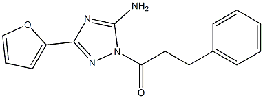 3-(2-furyl)-1-(3-phenylpropanoyl)-1H-1,2,4-triazol-5-ylamine